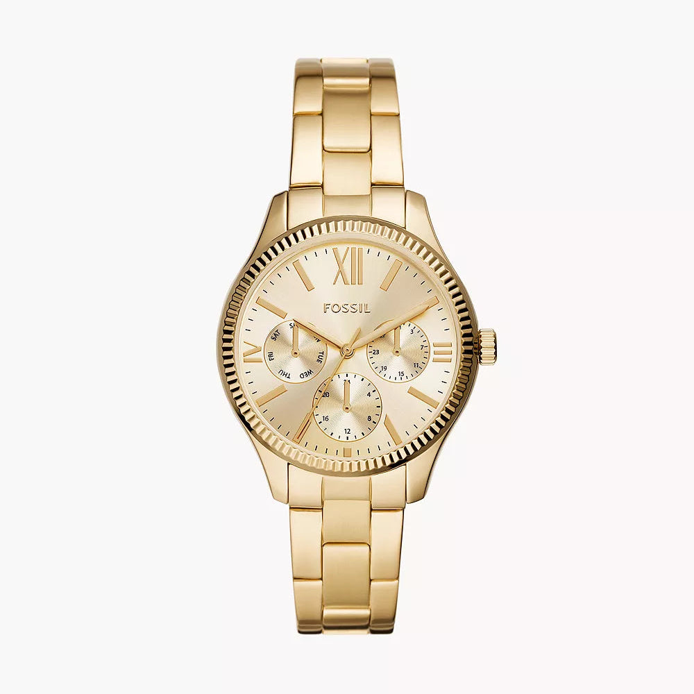 Fossil Rye Multifunction Gold-Tone Stainless Steel Watch