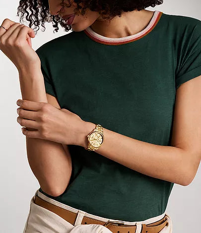 Fossil Rye Multifunction Gold-Tone Stainless Steel Watch