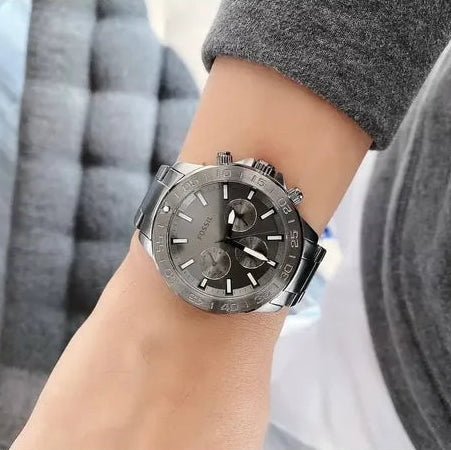 Fossil Bannon Smoked Stainless Steel Multifunctional