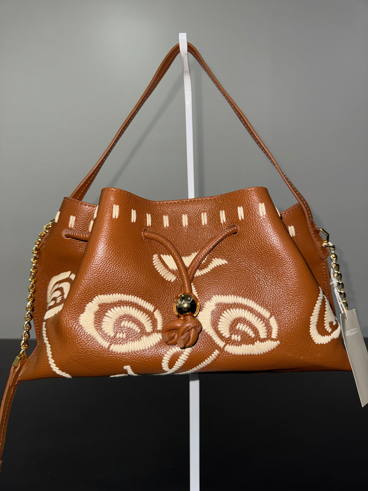Arezzo Alba Medium Leather Shoulder Bag
