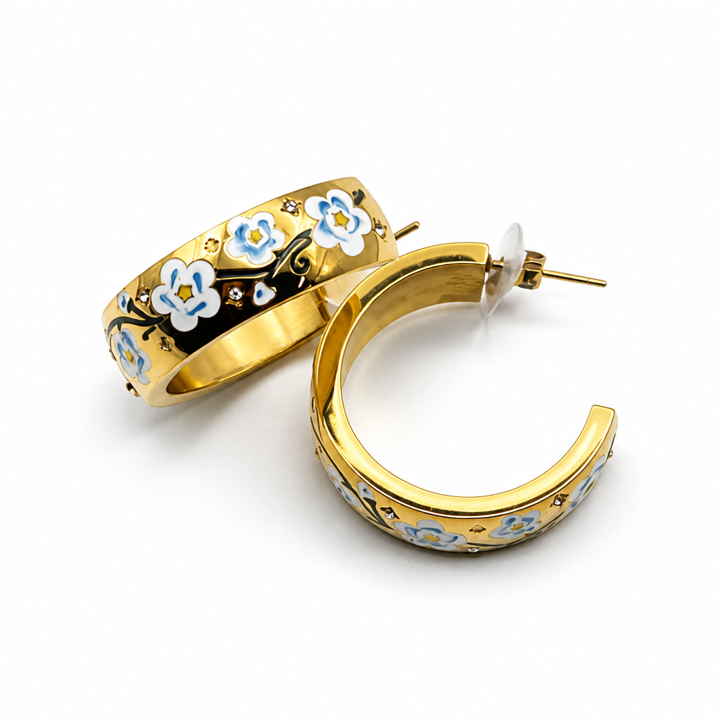 Flower Gold Earrings