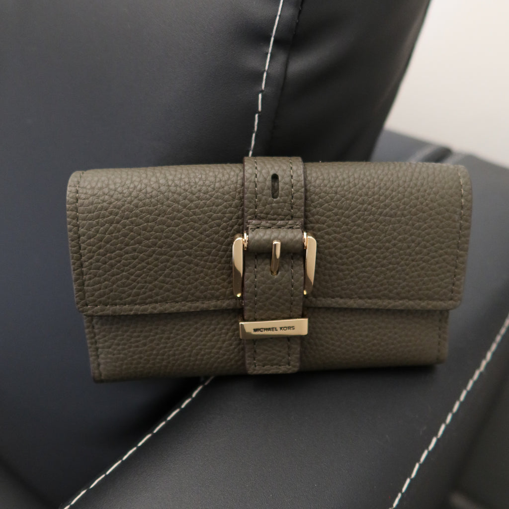 MICHAEL KORS Nolita Flap Trifold Leather Wallet