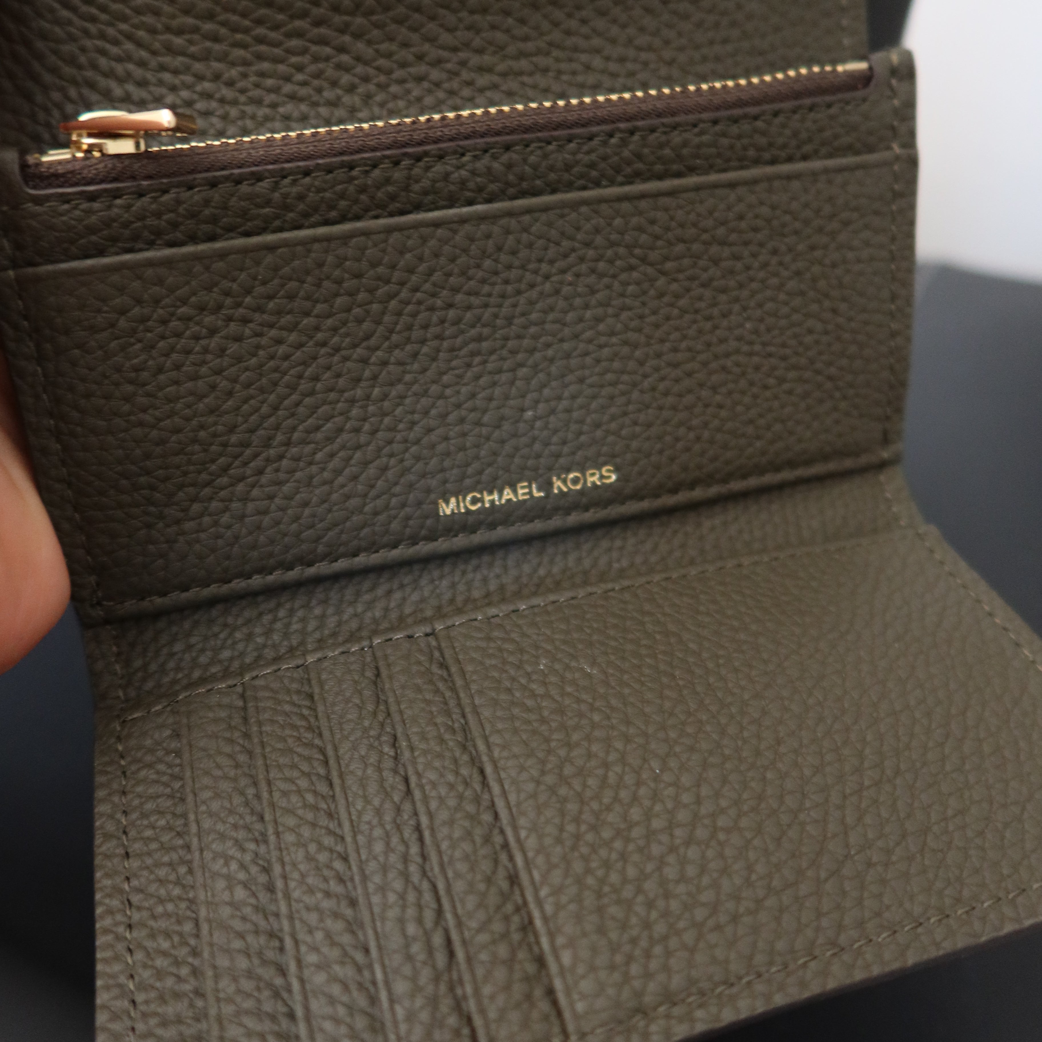 MICHAEL KORS Nolita Flap Trifold Leather Wallet