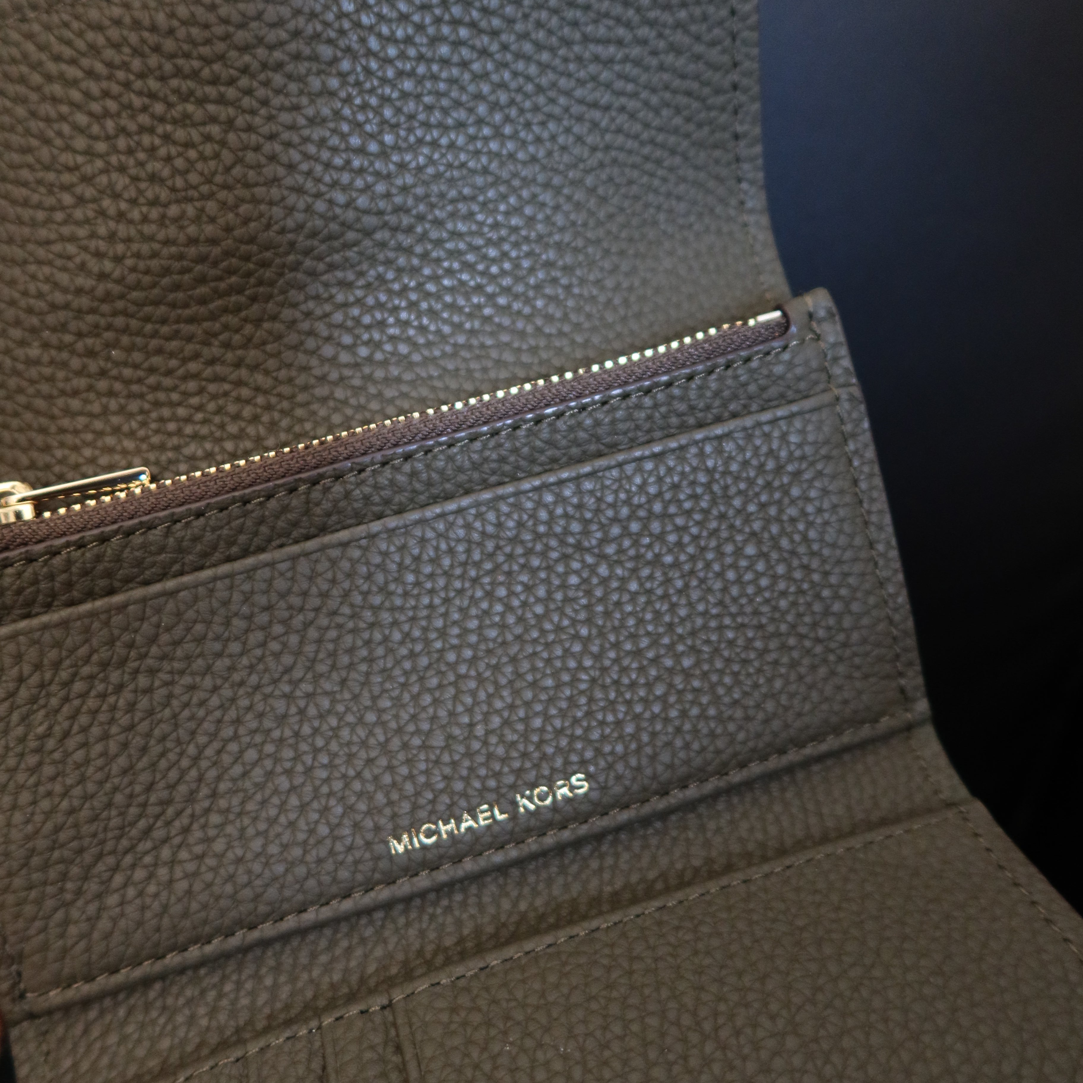 MICHAEL KORS Nolita Flap Trifold Leather Wallet