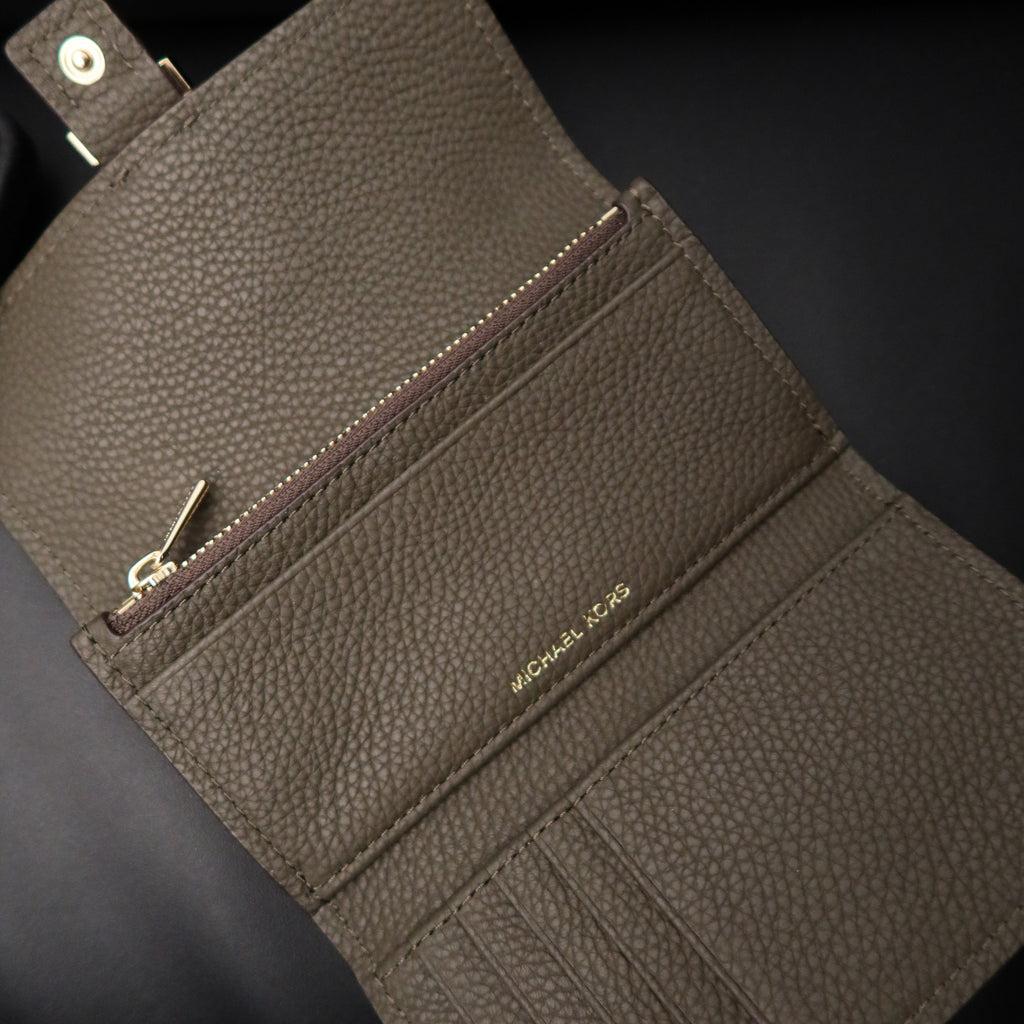 MICHAEL KORS Nolita Flap Trifold Leather Wallet
