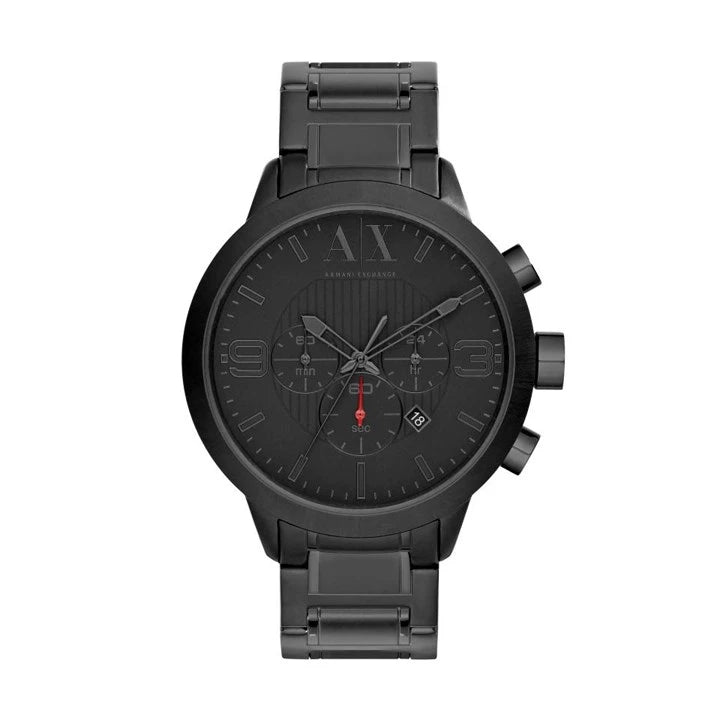 Armani Exchange Black IP Chronograph Bracelet Watch