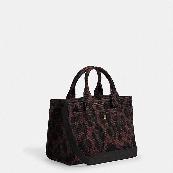 Cargo Mini Canvas Leopard Print Tote Bag 20