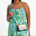 Double Up Racing Stripe Canvas Crossbody