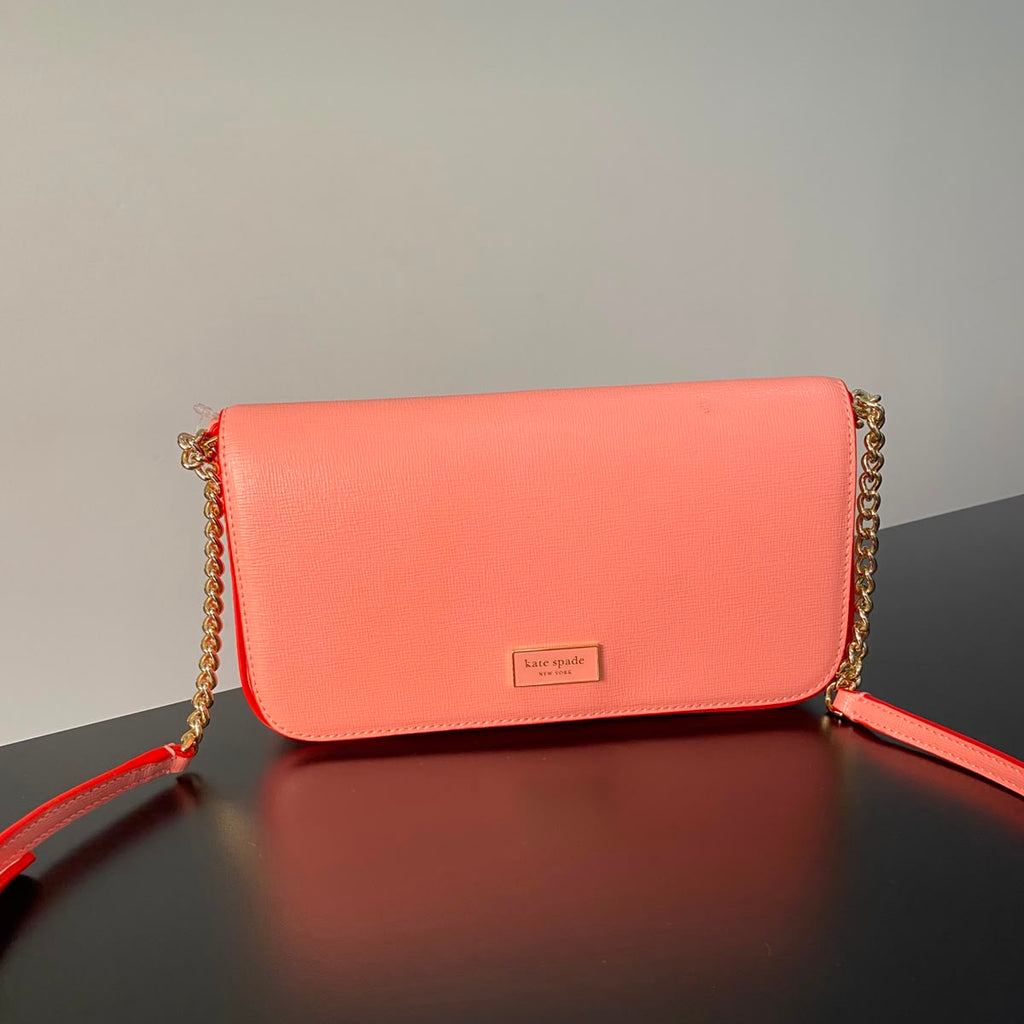 KATE SPADE Serena Pop Trim Chain Wallet