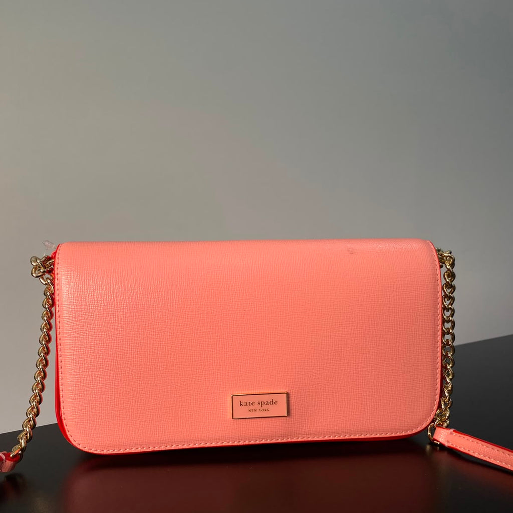 KATE SPADE Serena Pop Trim Chain Wallet