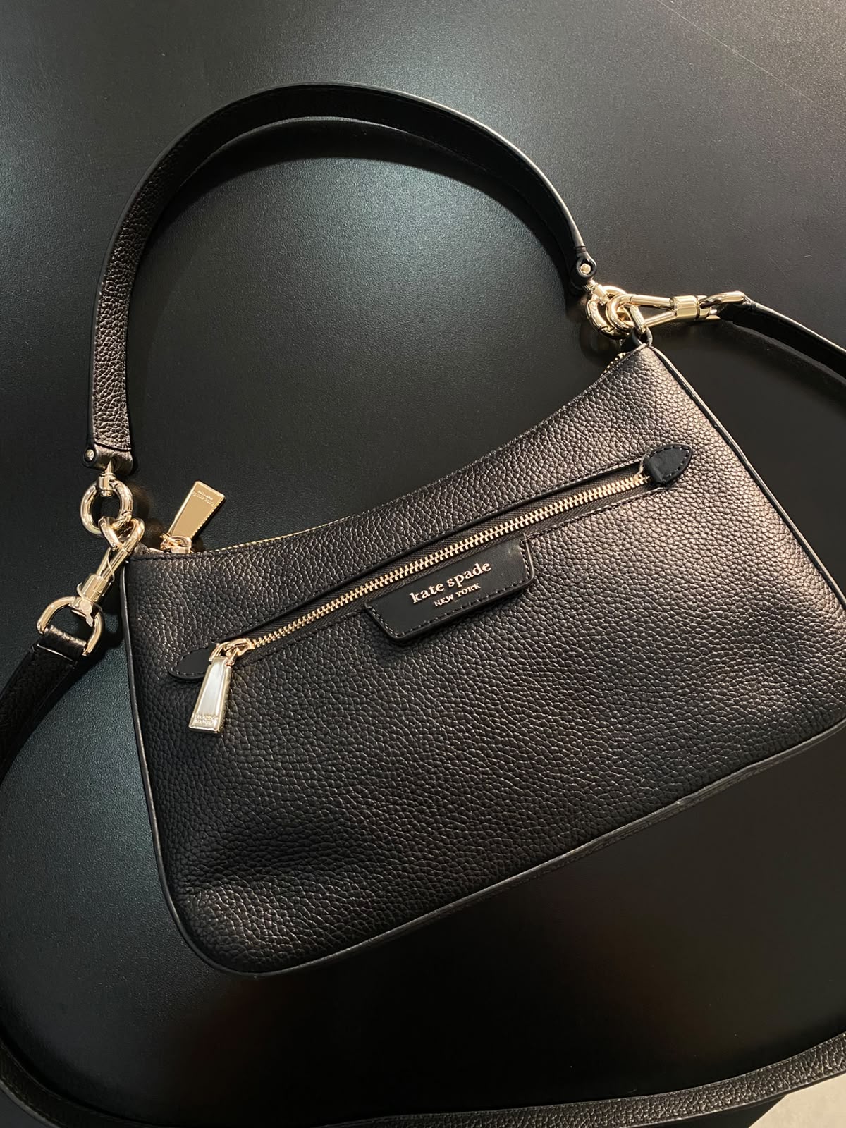 Hudson Small Pebbled Leather Convertible Shoulder Bag
