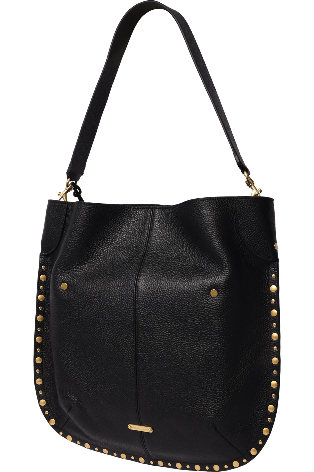 REBECCA MINKOFF Slim Darren Stud & Tiger's Eye Embellished Hobo Bag
