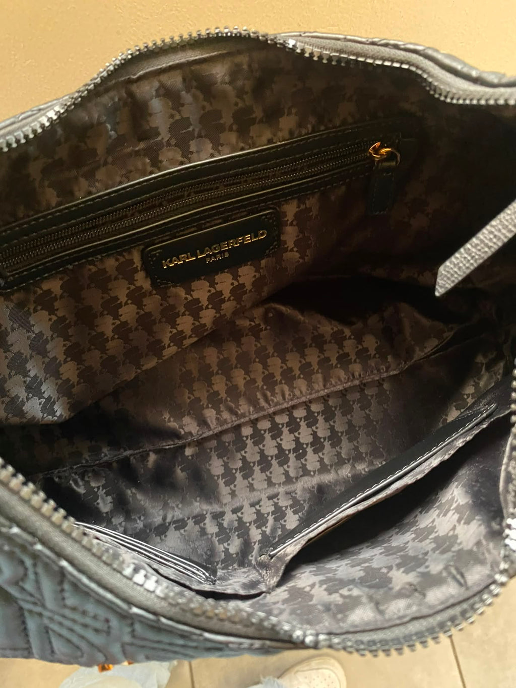 KARL LAGERFELD PARIS Voyage Large Hobo Bag
