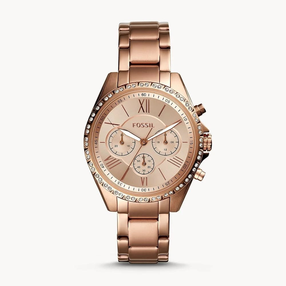 Fossil Modern Courier Chronograph Rose-Gold-Tone Stainless Steel Watch