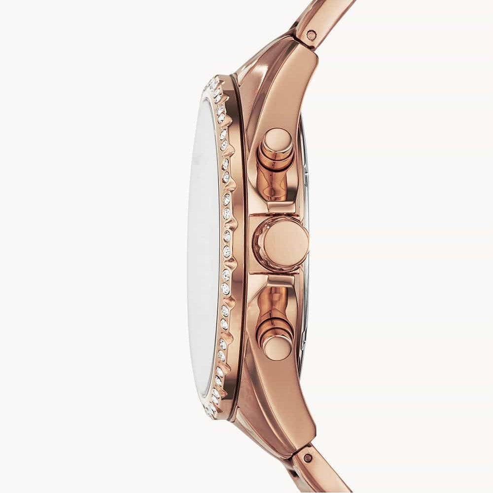Fossil Modern Courier Chronograph Rose-Gold-Tone Stainless Steel Watch