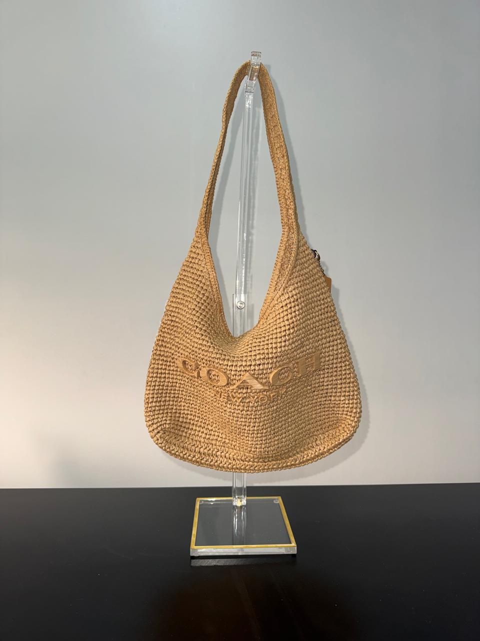 COACH Straw Brooklyn Shoulder Bag 28