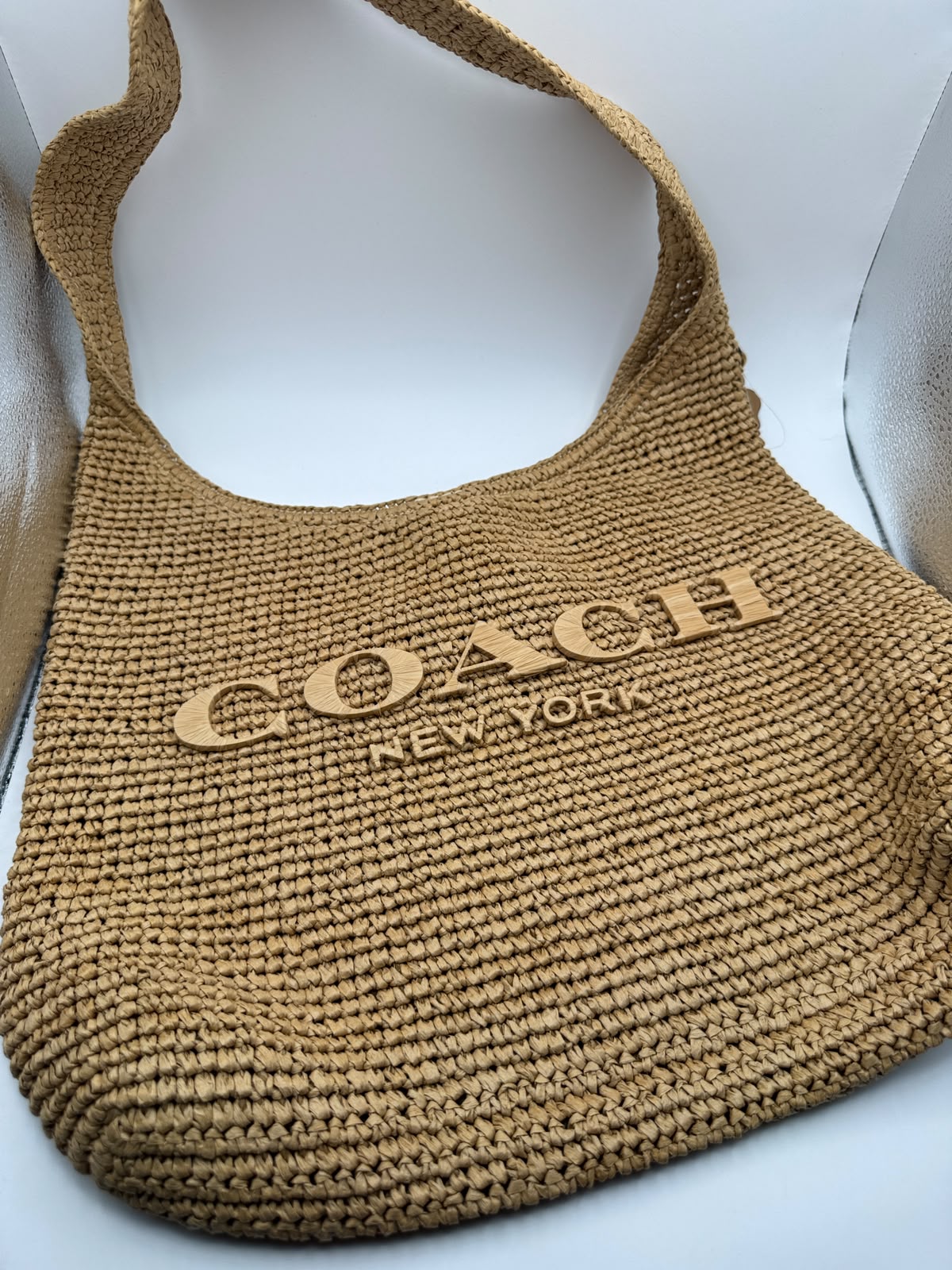 COACH Straw Brooklyn Shoulder Bag 28