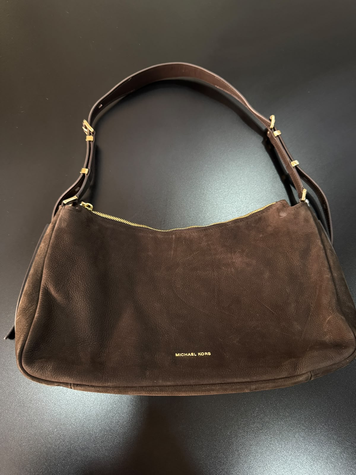 MK Nolita Medium Nobuck Convertible Shoulder Bag