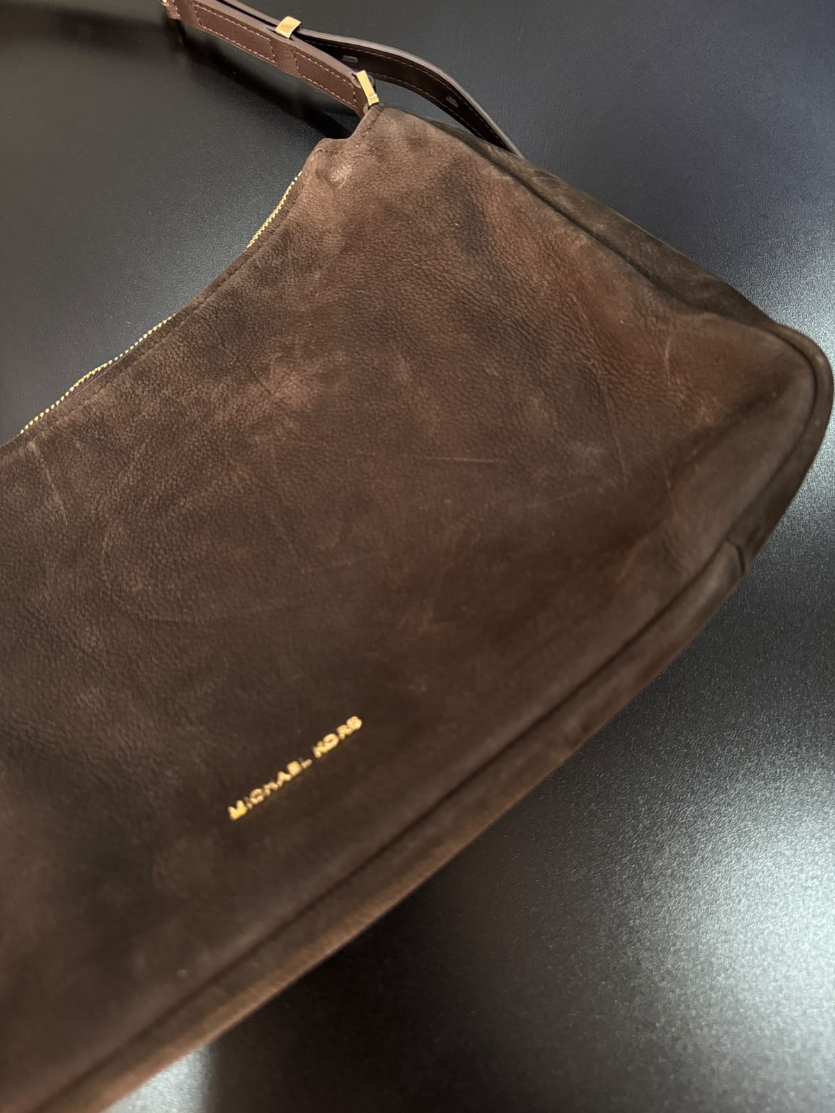 MK Nolita Medium Nobuck Convertible Shoulder Bag