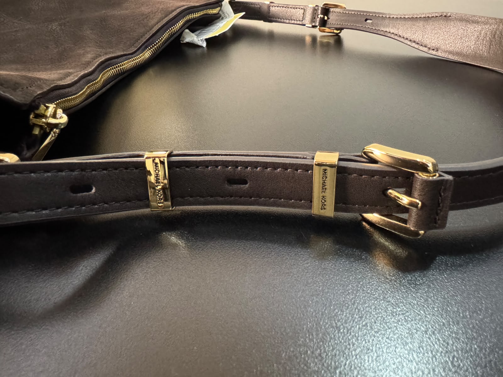 MK Nolita Medium Nobuck Convertible Shoulder Bag