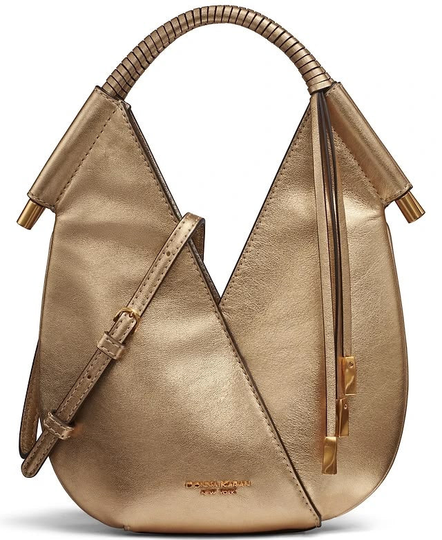 DONNA KARAN NEW YORK Metallic Micro Crossbody Bag