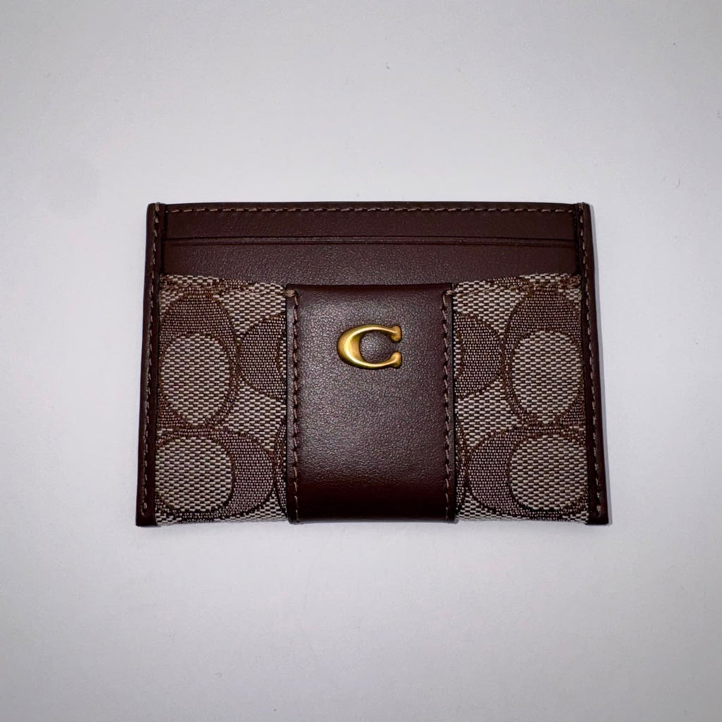 COACH Essential Card Case In Signature Canvas
