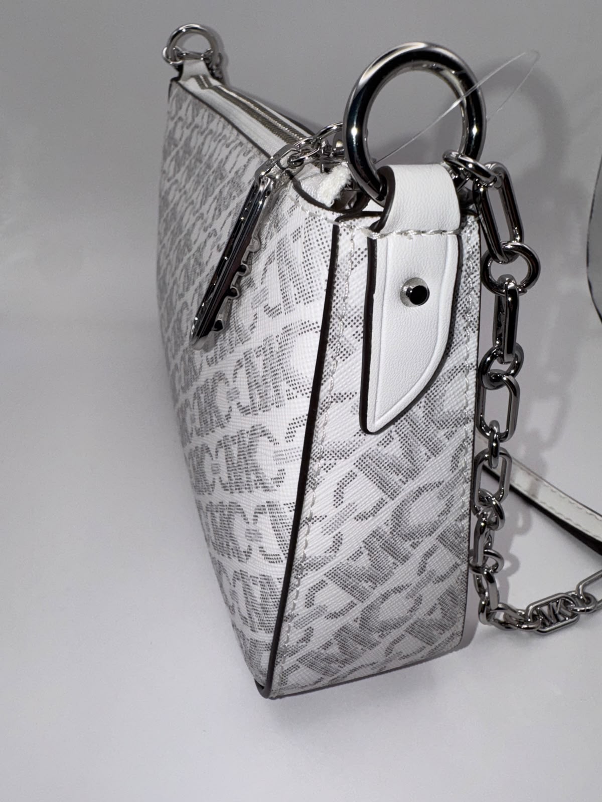 MK Medium Empire Chain-link Pochette Bag in Canvas