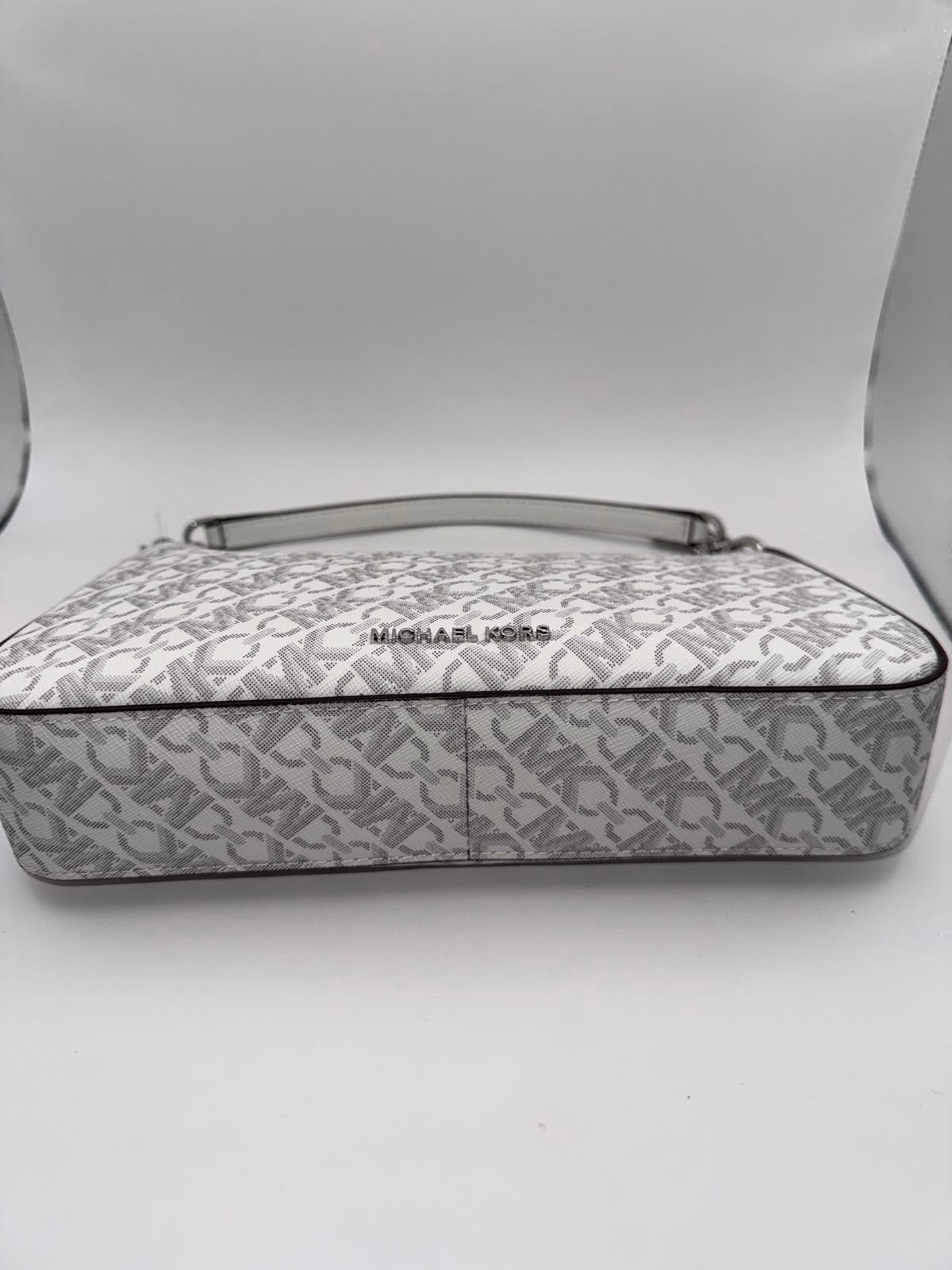 MK Medium Empire Chain-link Pochette Bag in Canvas
