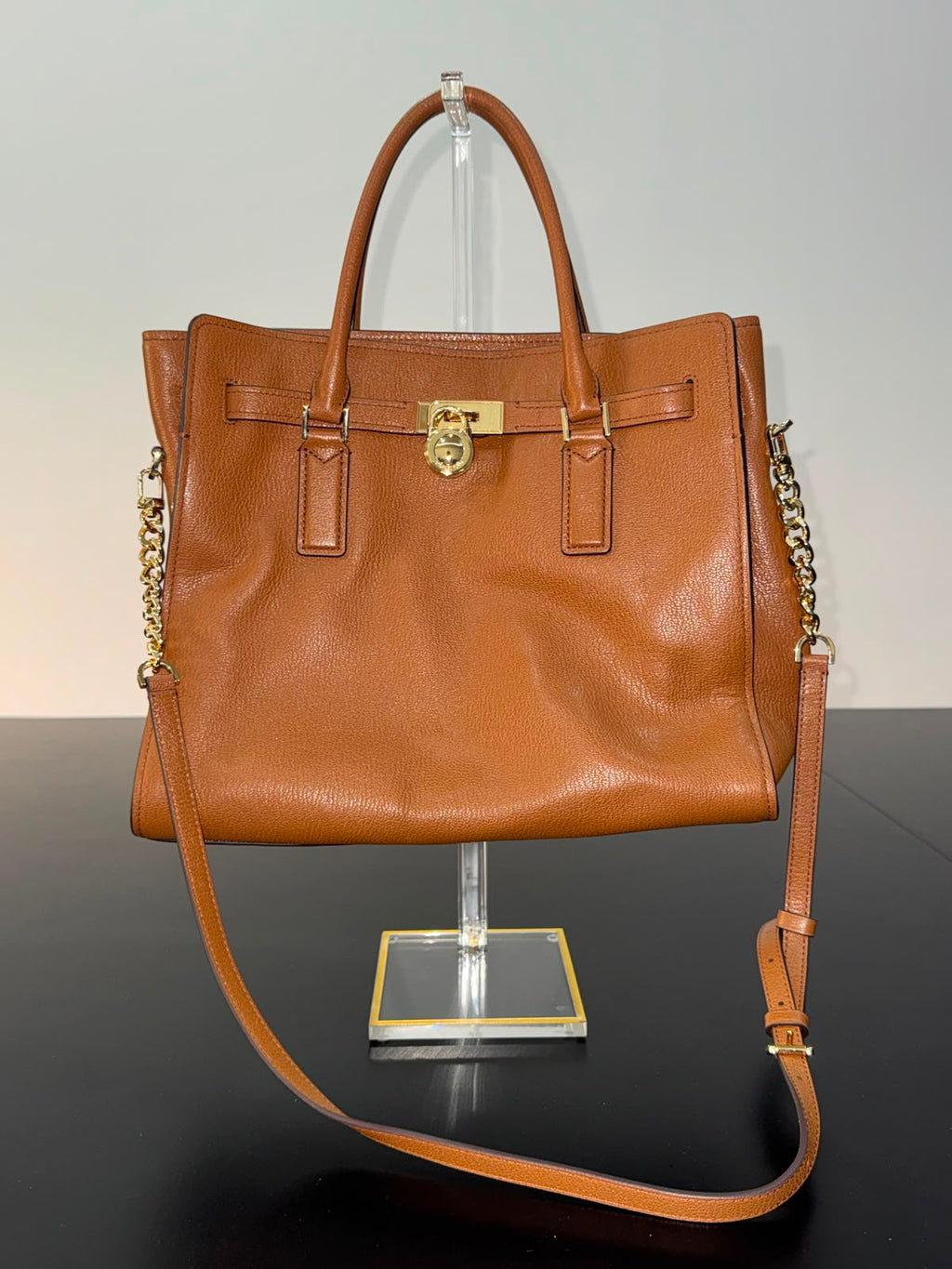 MK Hamilton Moderne Large Leather Satchel Bag