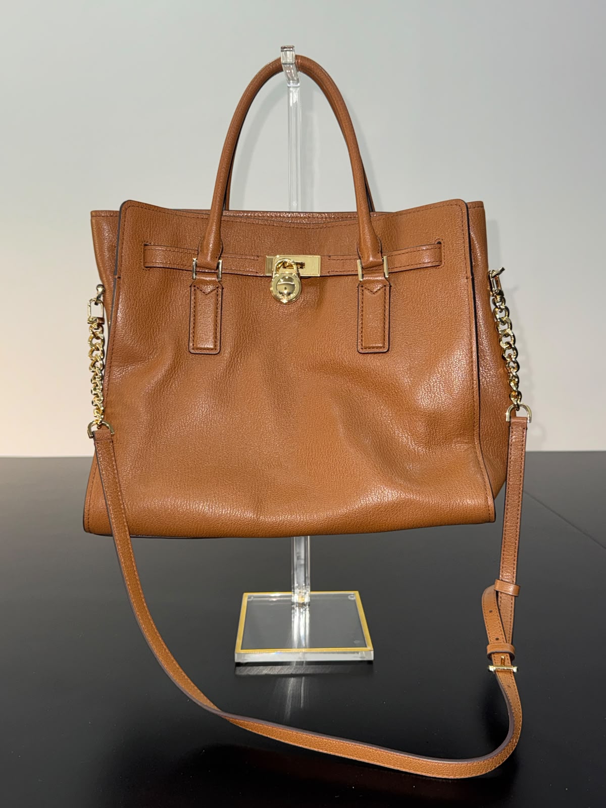 MK Hamilton Moderne Large Leather Satchel Bag