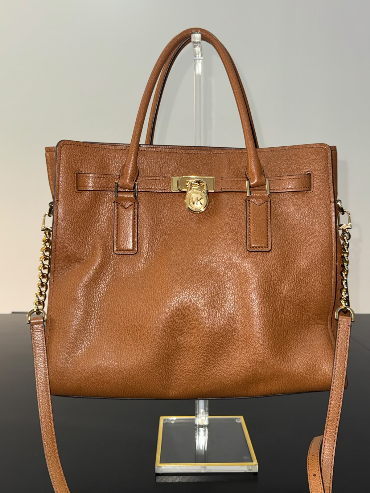 MK Hamilton Moderne Large Leather Satchel Bag