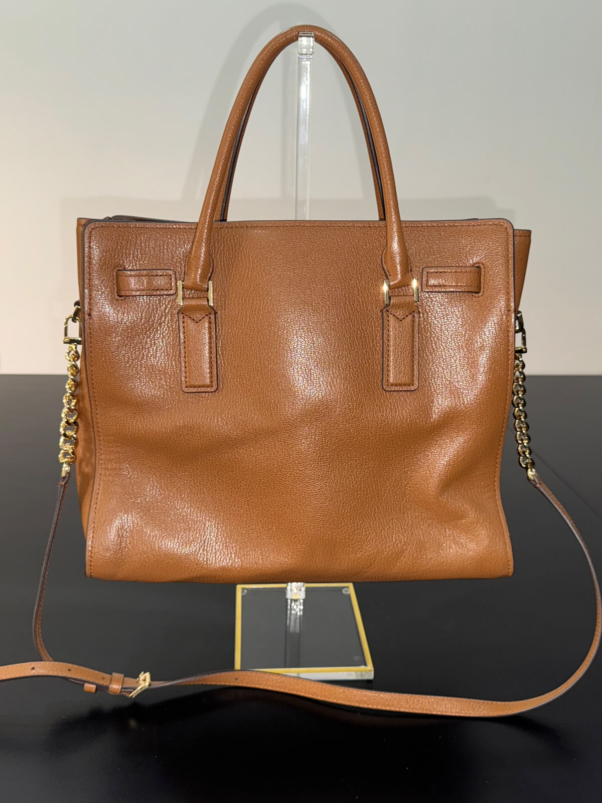 MK Hamilton Moderne Large Leather Satchel Bag