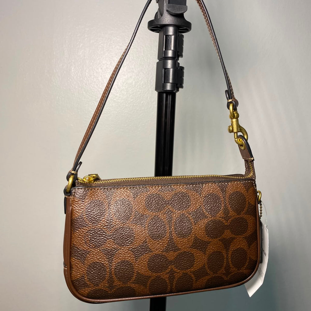 Plaza 18 Signature Coated Canvas Shoulder Bag