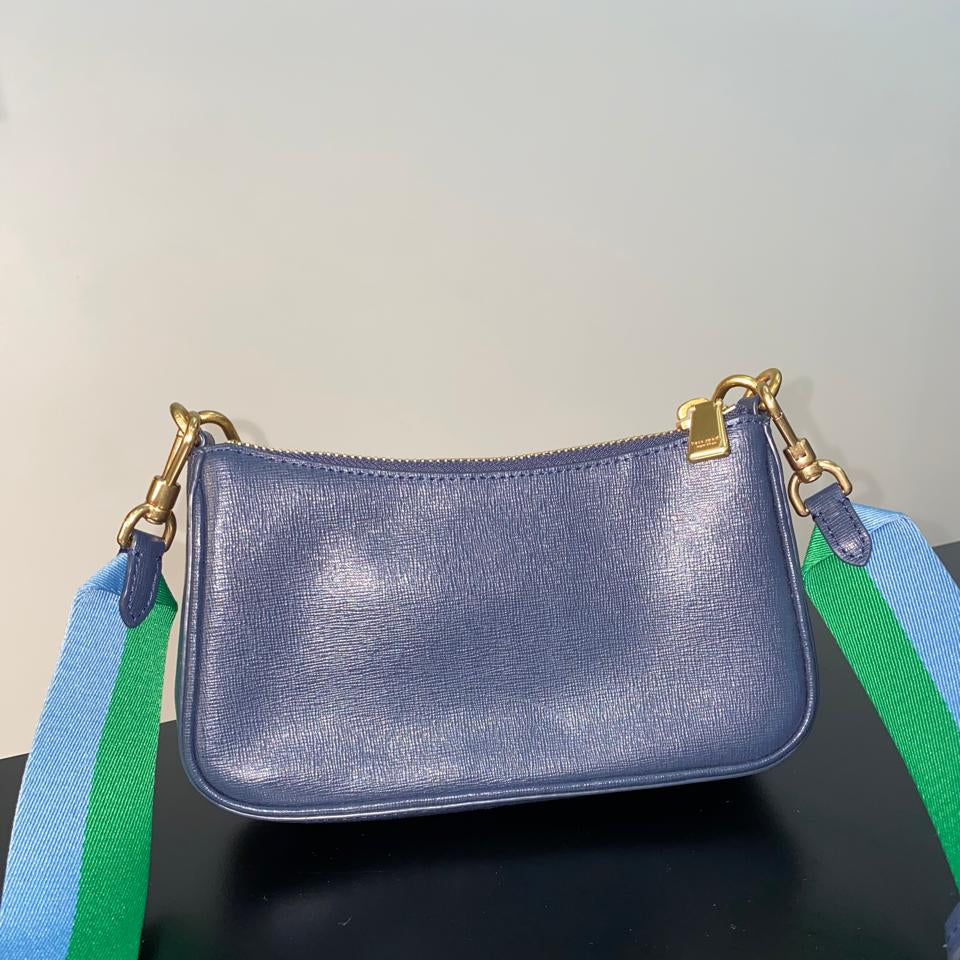 Double Up Racing Stripe Canvas Crossbody