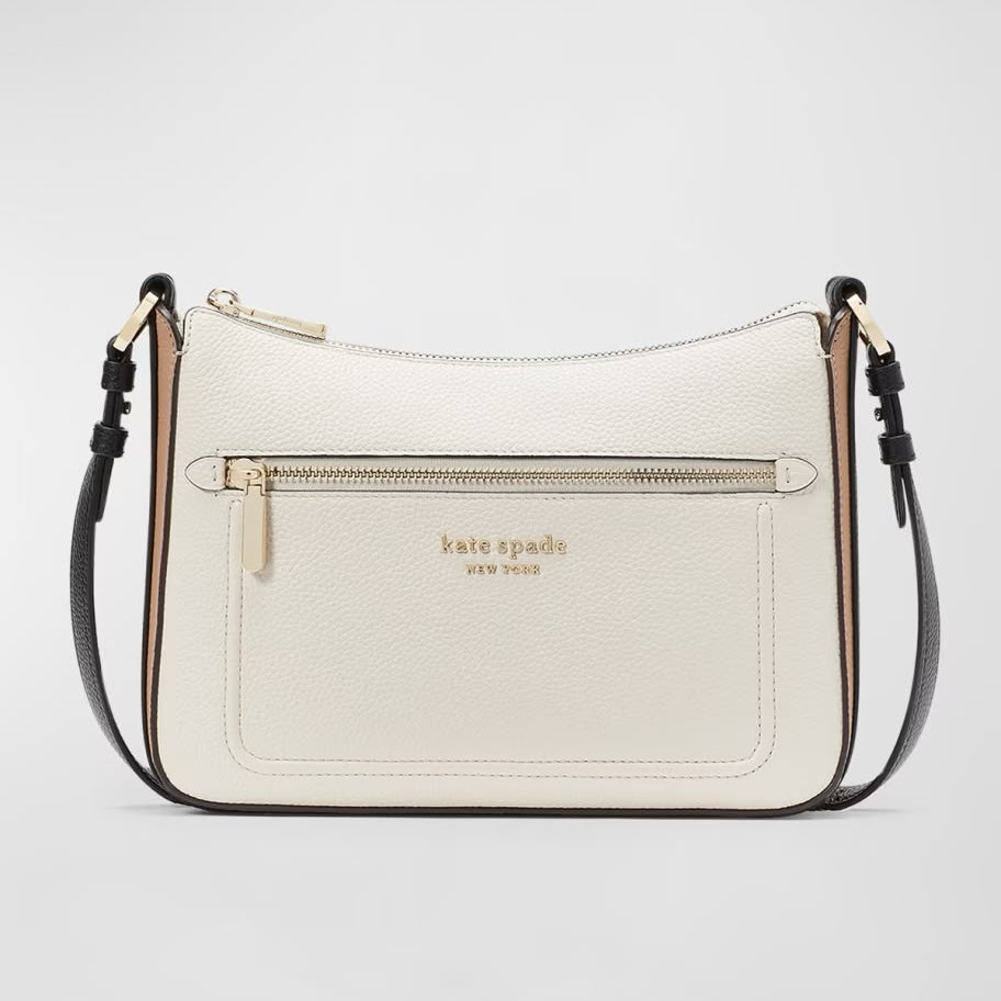 Hudson Medium Colorblock Pebbled Leather Crossbody Bag
