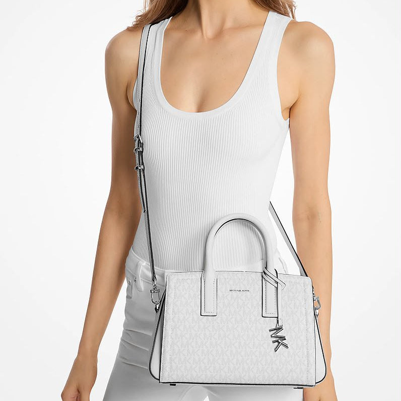 MK Laila Small Signature Logo Satchel