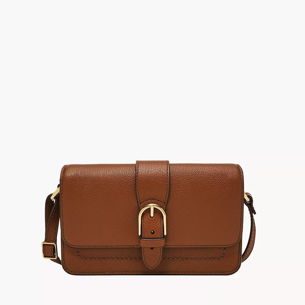 Zoey Leather Small Flap Crossbody Bag