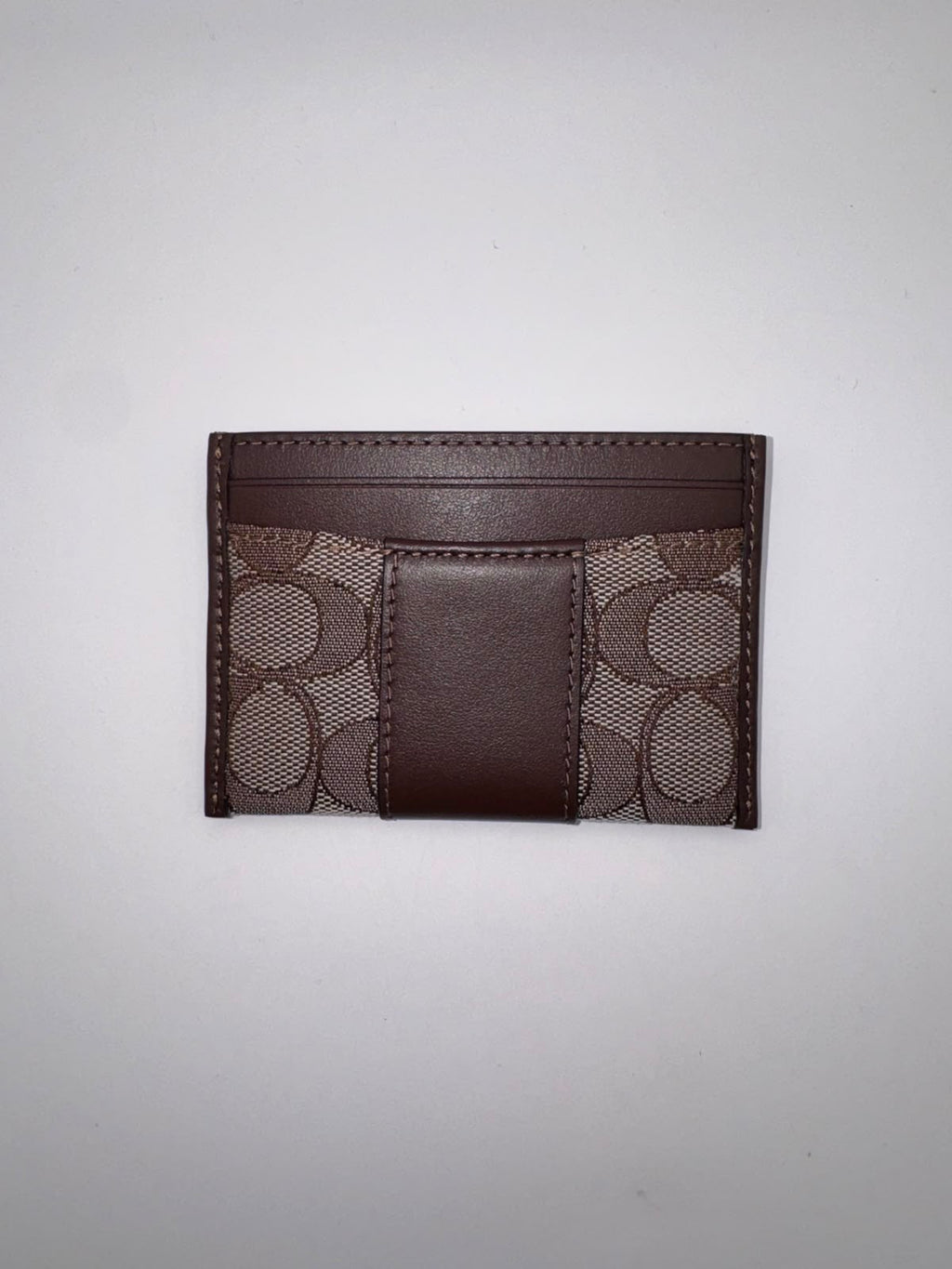 COACH Essential Card Case In Signature Canvas