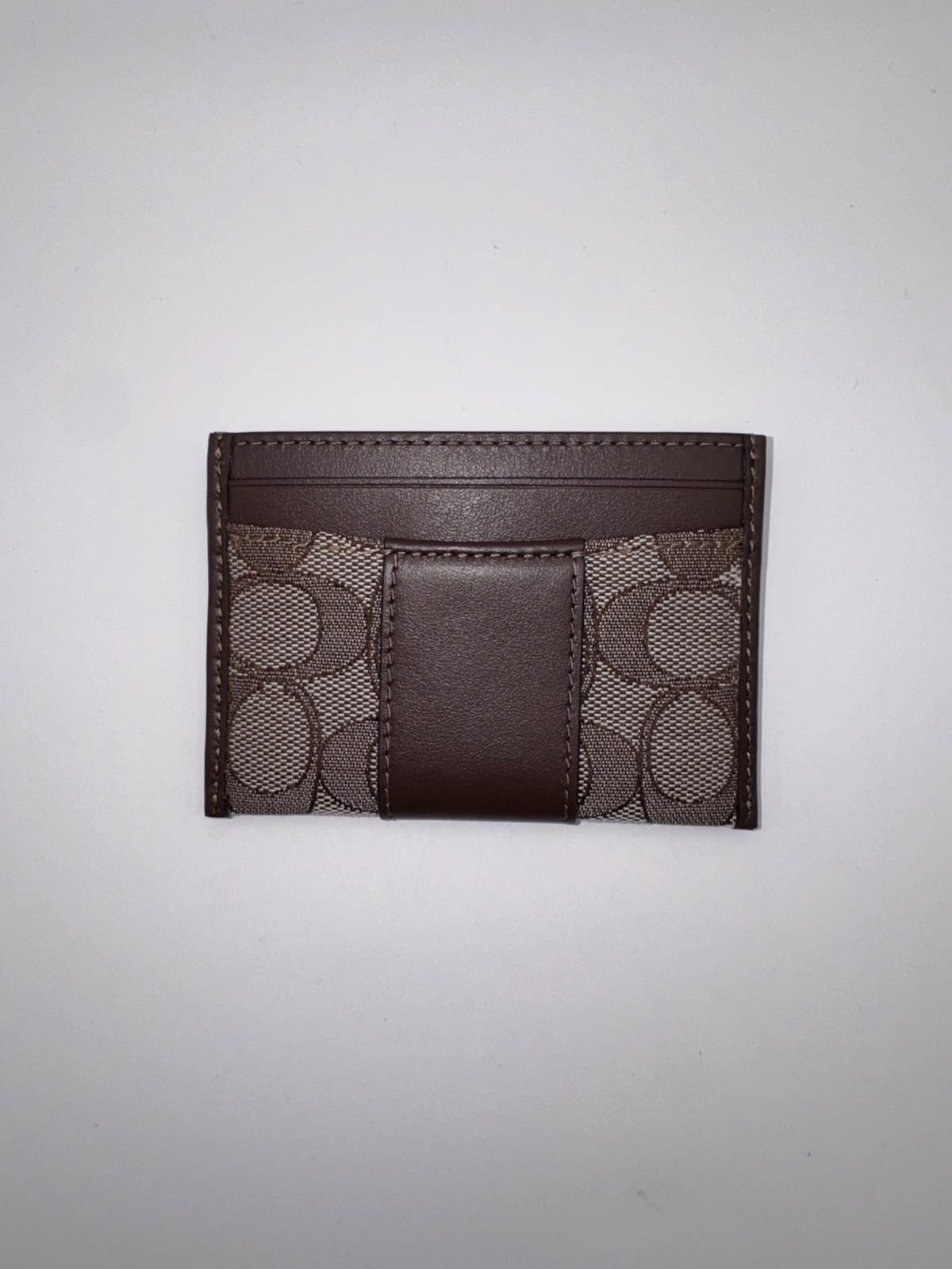 COACH Essential Card Case In Signature Canvas