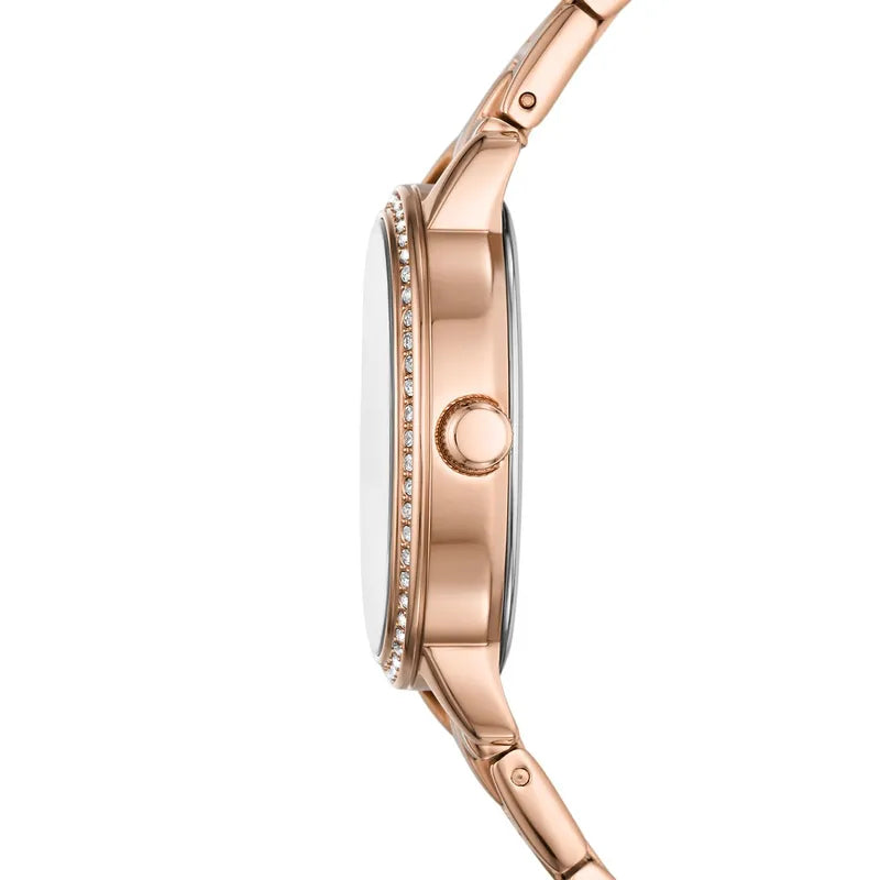 Fossil Penny Three-Hand Rose Gold-Tone Stainless Steel Watch