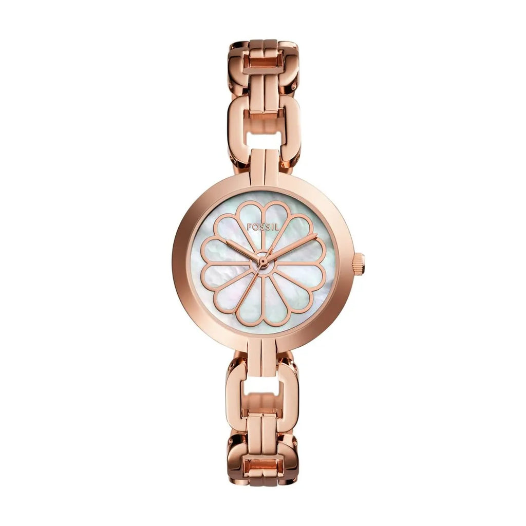 Fossil Kerrigan Three-Hand Rose Gold Stainless Steel Watch