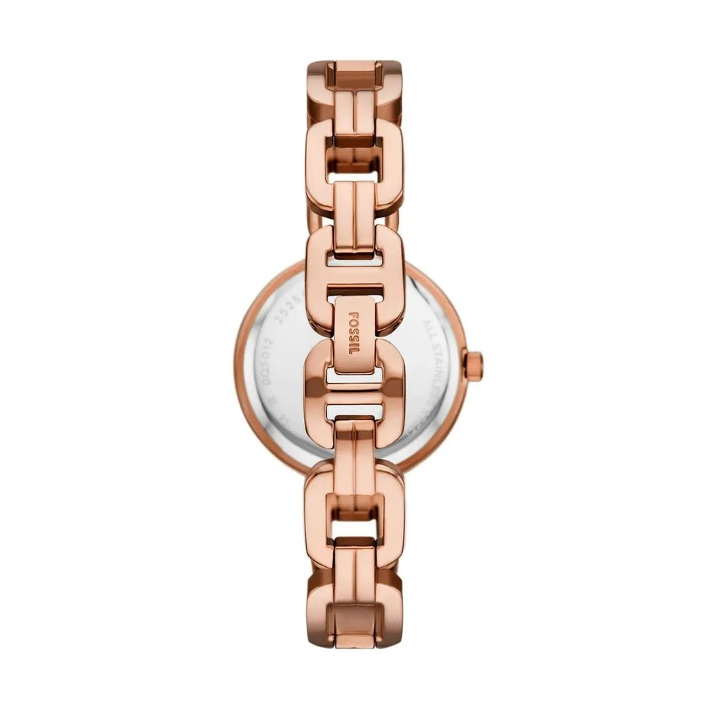 Fossil Kerrigan Three-Hand Rose Gold Stainless Steel Watch