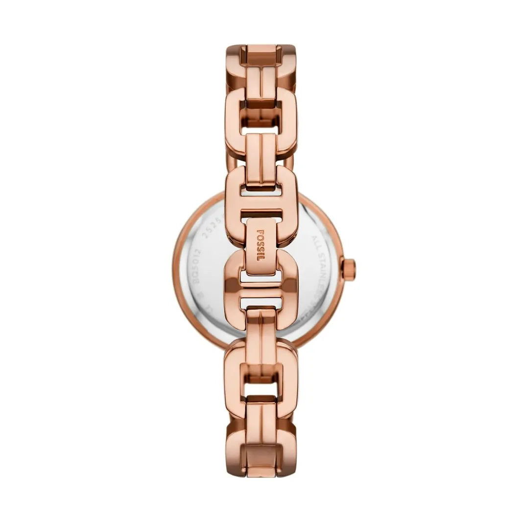 Fossil Kerrigan Three-Hand Rose Gold Stainless Steel Watch