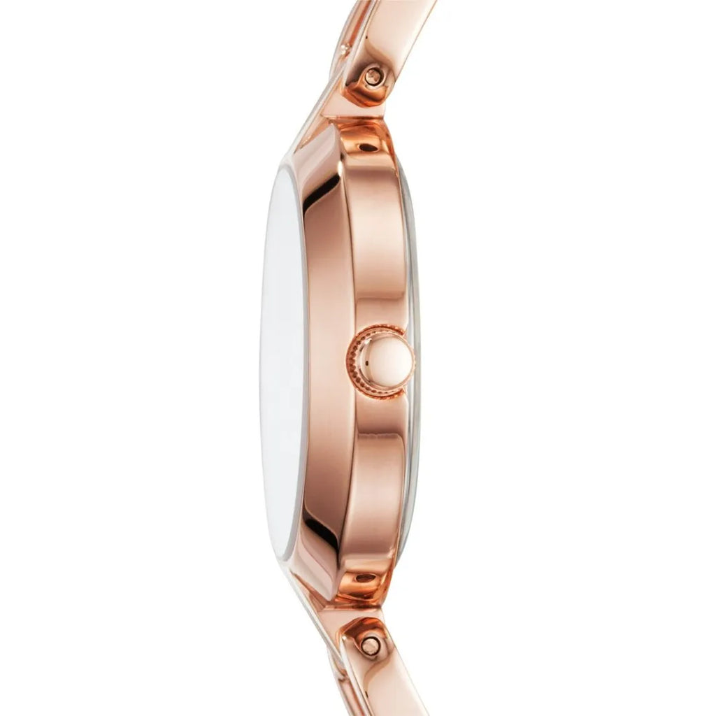 Fossil Kerrigan Three-Hand Rose Gold Stainless Steel Watch