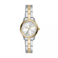 Fossil Brynn Silver Gold 2 Tone Watch 30mm