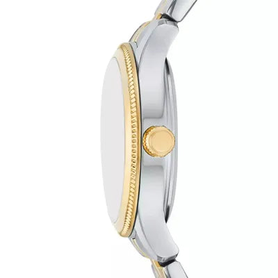 Fossil Brynn Silver Gold 2 Tone Watch 30mm