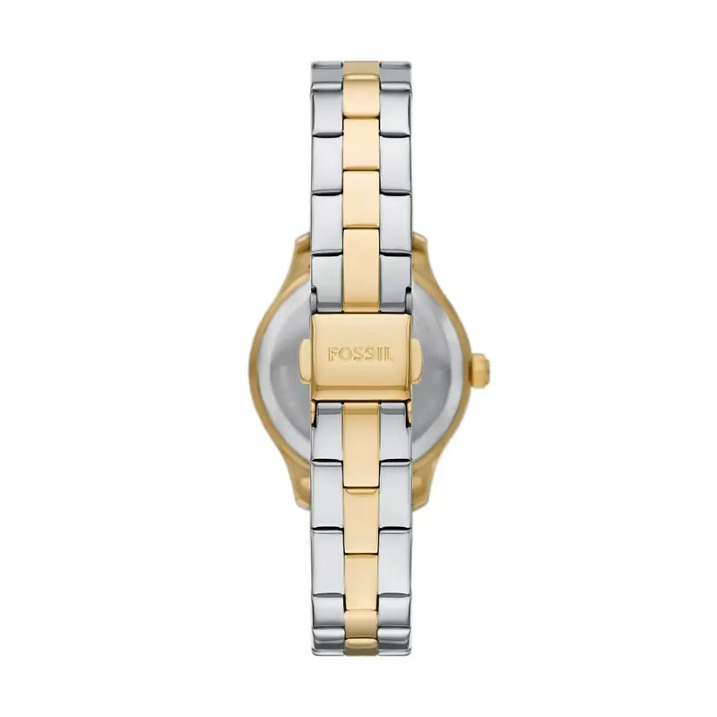 Fossil Brynn Silver Gold 2 Tone Watch 30mm