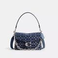 Chain Tabby Shoulder Bag In Signature Denim