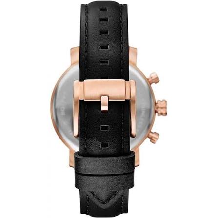 Fossil Rhett Multifunction Black Leather Watch
