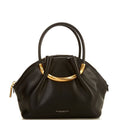 DONNA KARAN Oxford Crescent Handles Crossbody Satchel Bag